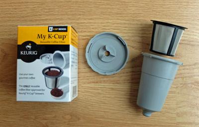 This K-Cup pod coffee maker brews multiple cup sizes