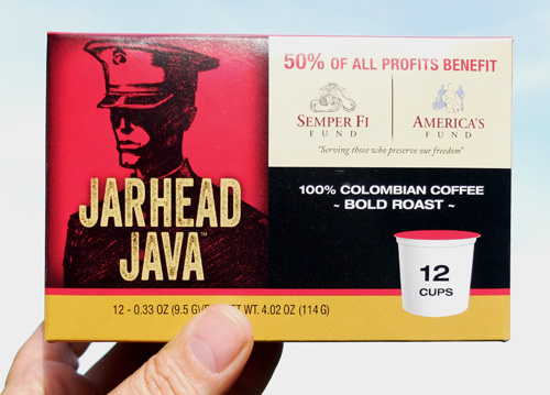 Jarhead Java K-Cup coffee.