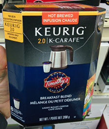 Keurig K-Carafe filters for use in a Keurig 2.0 brewer.