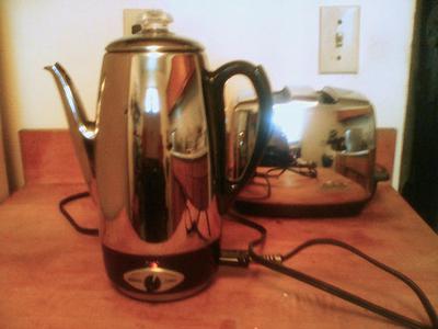 Vintage Stovetop Camping Coffee Percolators 